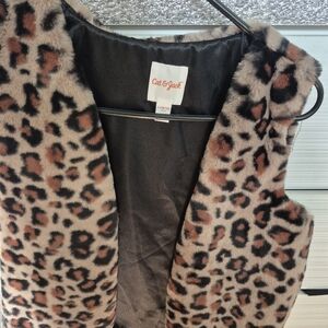 Cat & Jack Animal Print Faux Fur Vest